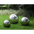 décoration extérieure de jardin 304 boules en acier inoxydable sculpture